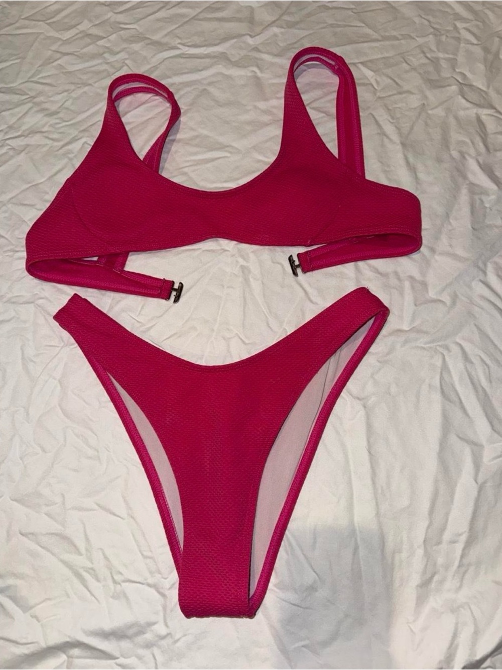 Hot Pink Women's Two-Piece Bikini Set
